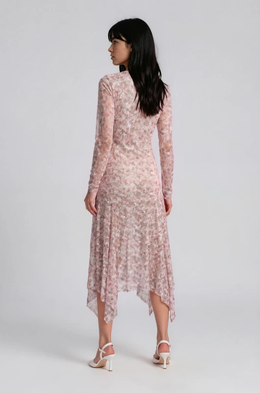 Valeria Floral Lace Midi Dress