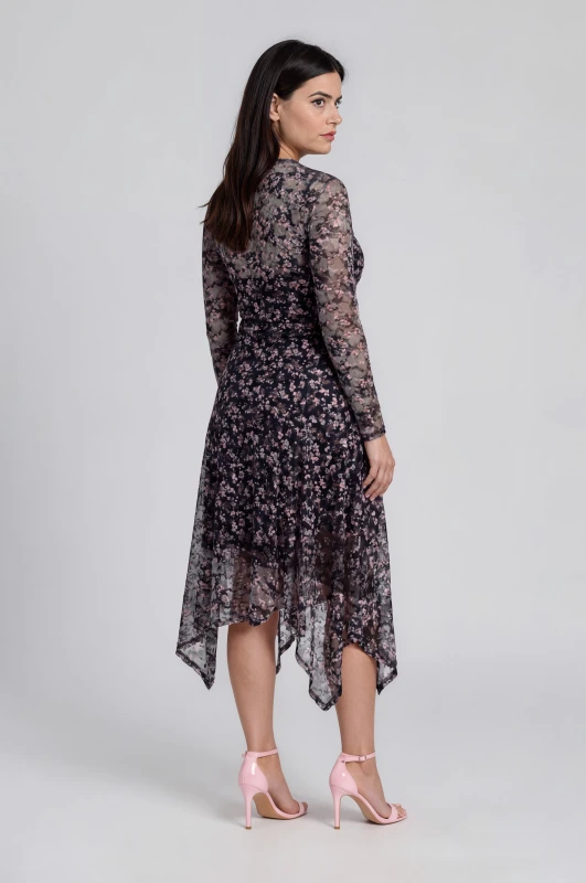 Valeria Floral Lace Midi Dress