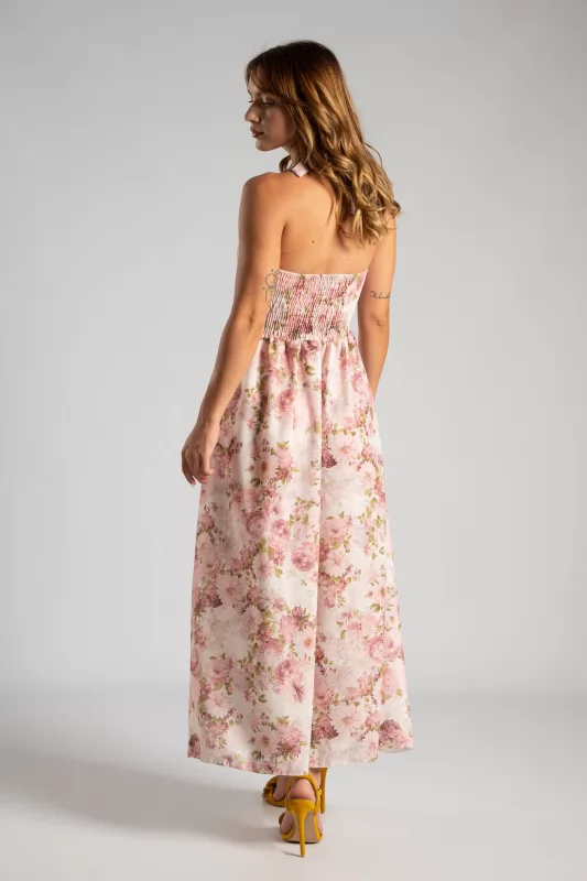 Φόρεμα Midi Floral Σφηγγοφωλιά