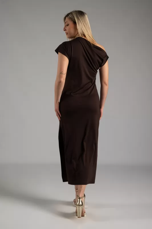 Φόρεμα Midi One-Shoulder