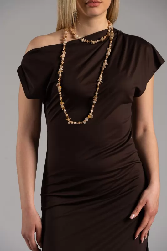 Φόρεμα Midi One-Shoulder