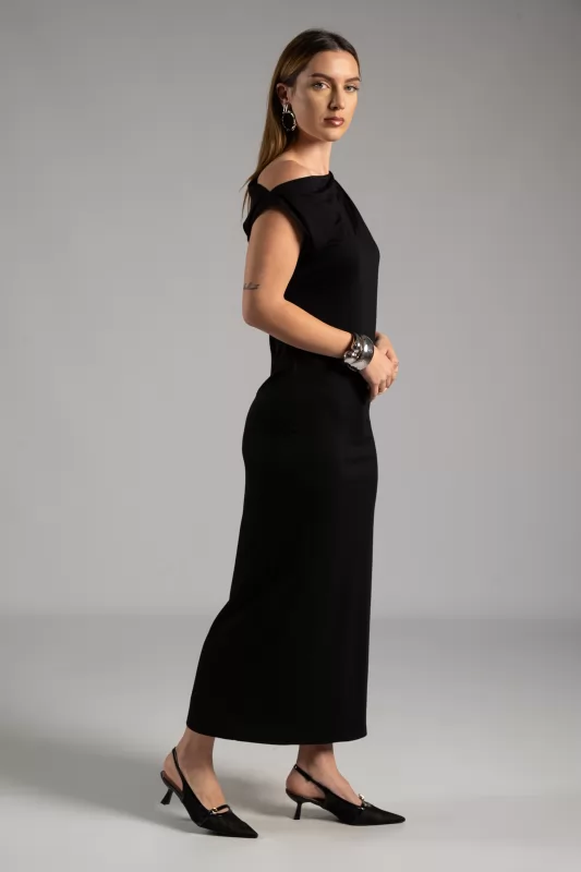 Φόρεμα Midi One-Shoulder