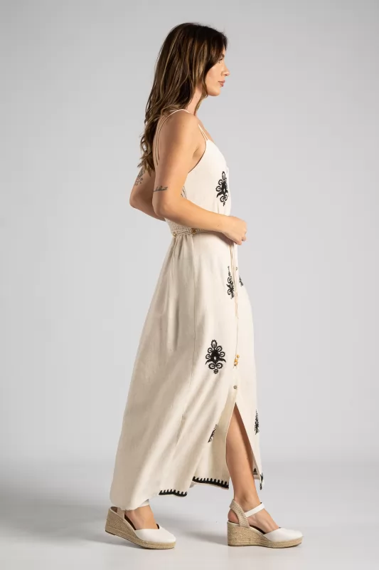 Dress Midi Wasp Embroidery