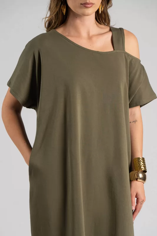 Dress Midi Cotton Strap