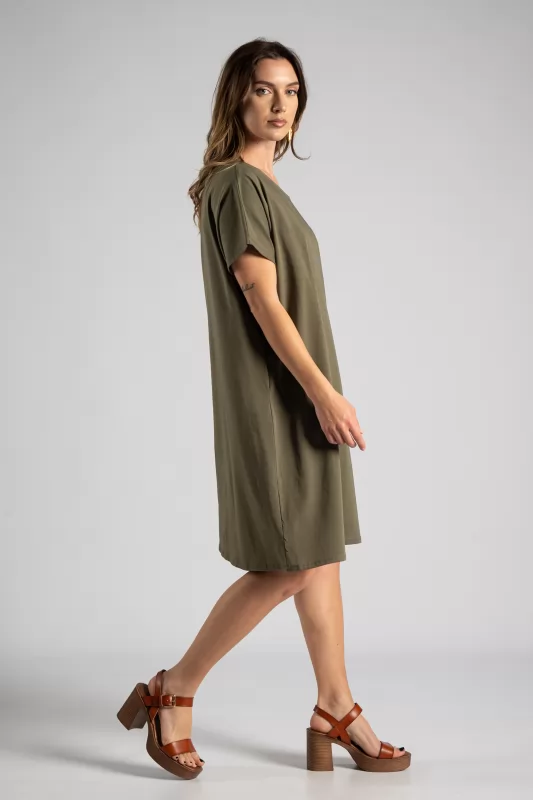 Dress Midi Cotton Strap