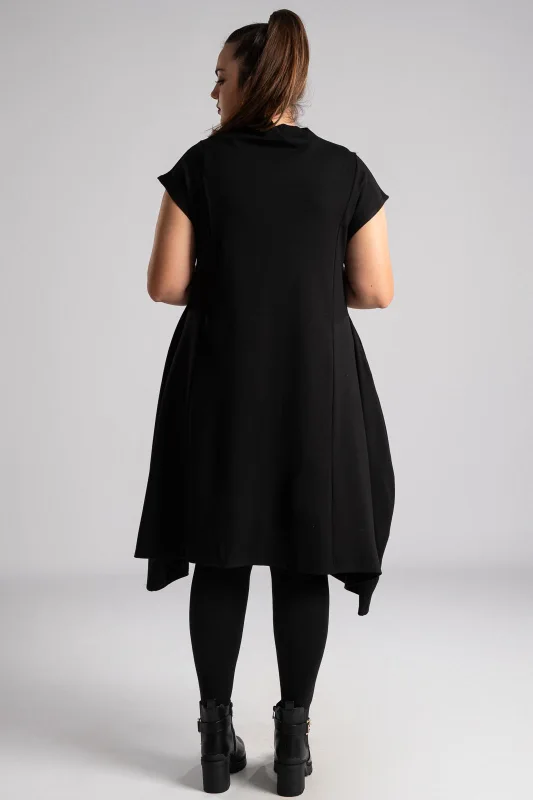 Dress Midi Velvet Detail Roses