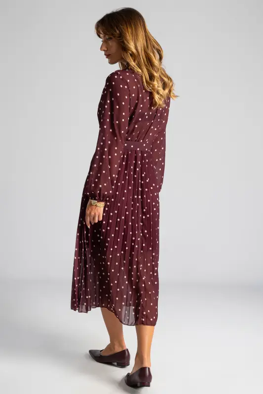 Dress Midi Belt Dot