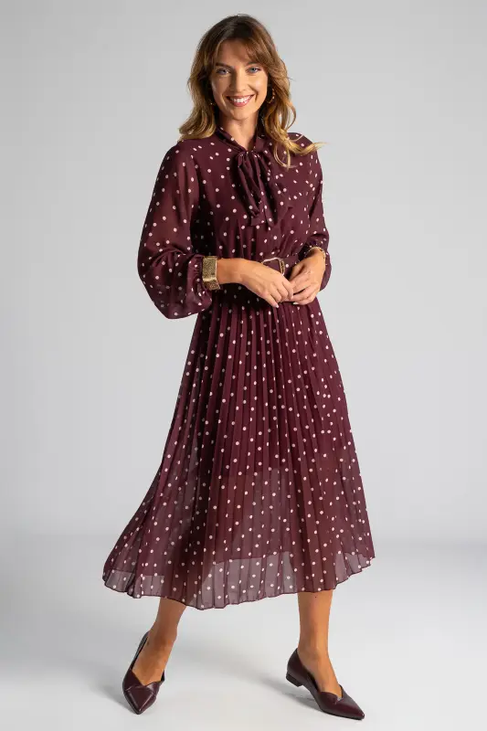 Dress Midi Belt Dot