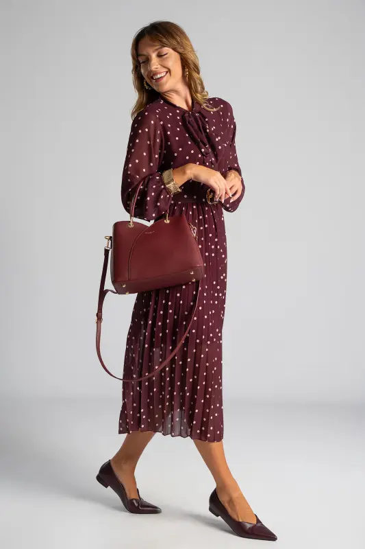 Dress Midi Belt Dot