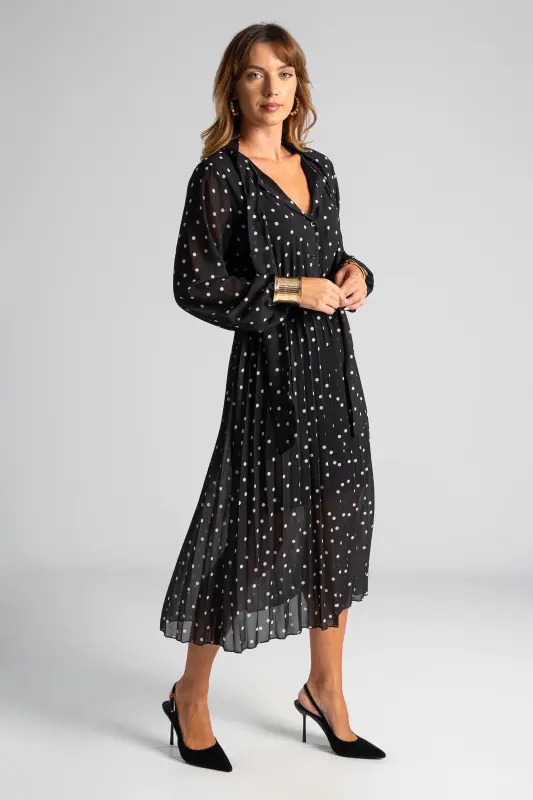 Dress Midi Belt Dot
