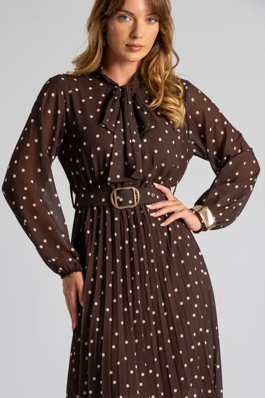 Dress Midi Belt Dot