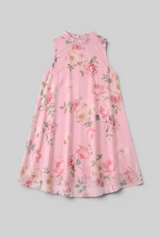 Φόρεμα Mini Αμάνικο Floral