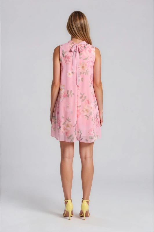 Φόρεμα Mini Αμάνικο Floral