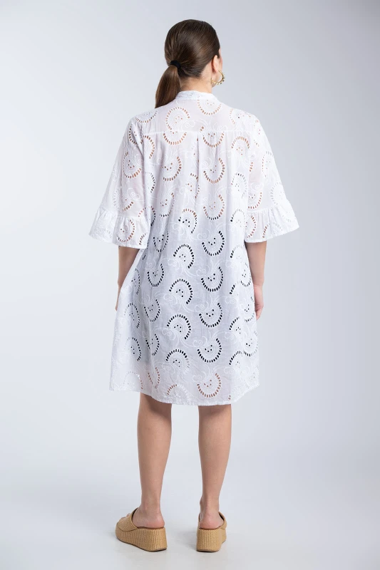 Cotton Broderie Mini Dress