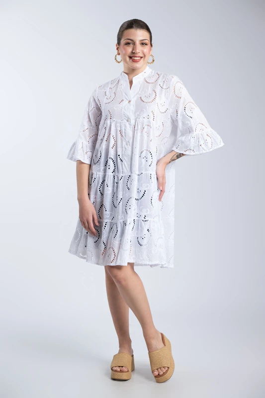 Φόρεμα Mini Cotton Broderie