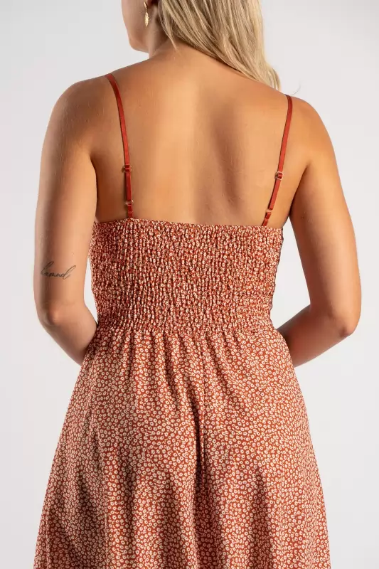 Φόρεμα Mini Floral  Τιράντα