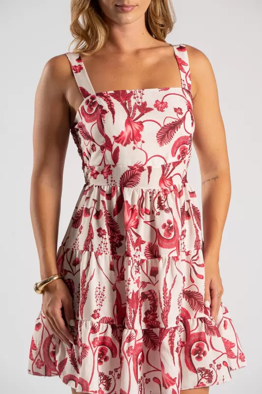 Φόρεμα Mini Floral Βολάν