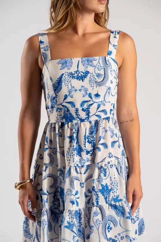 Φόρεμα Mini Floral Βολάν