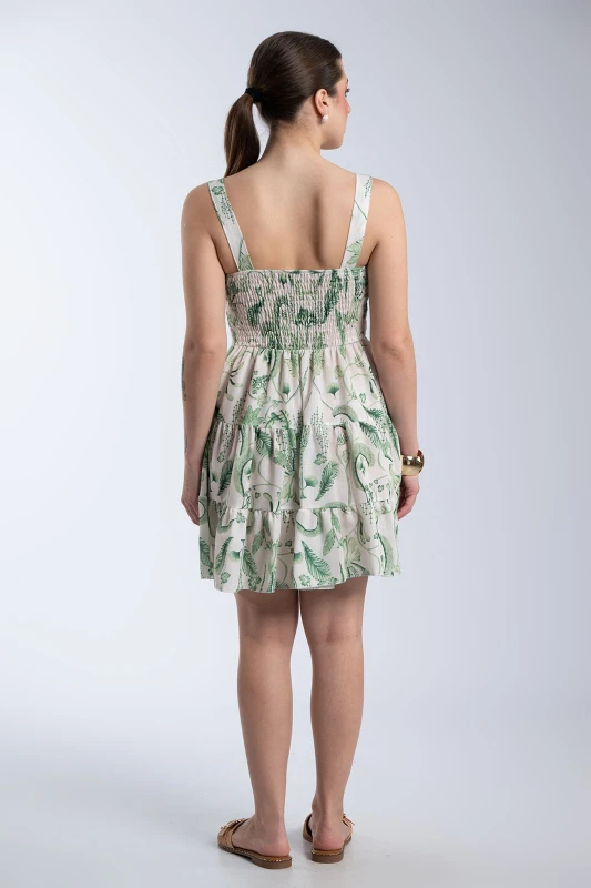 Dress Mini Floral Ruffle