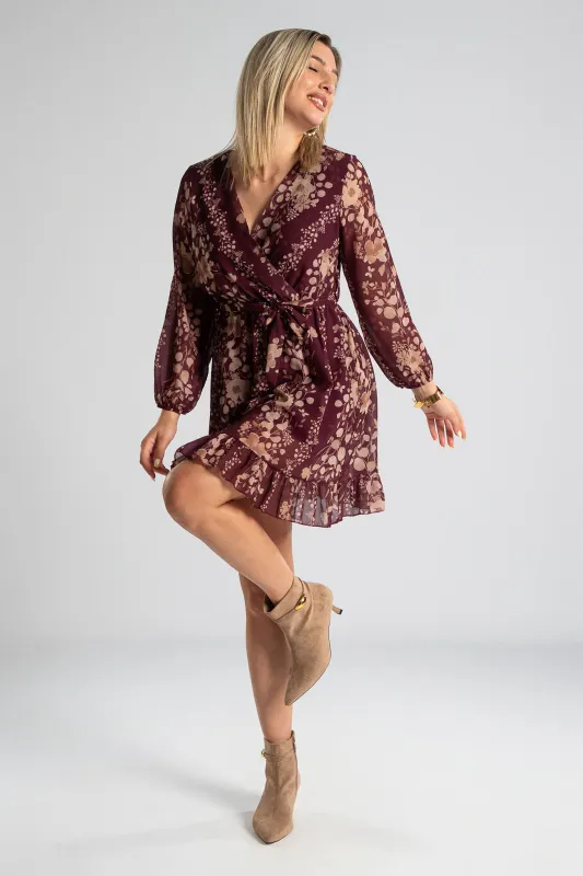 Mini Floral Ruffle Dress