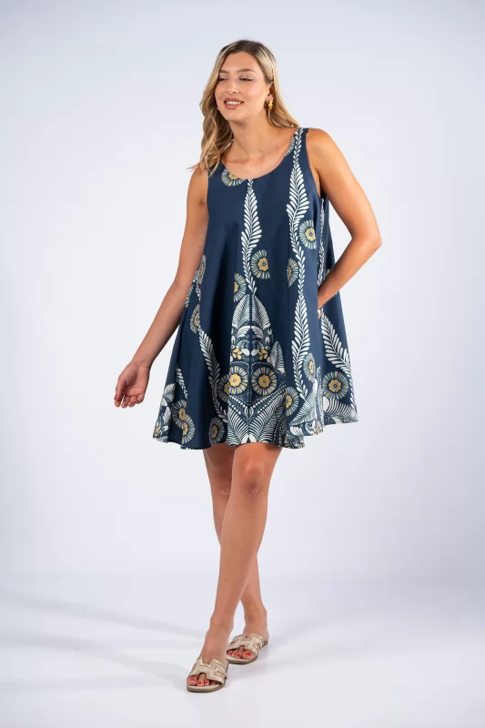 Dress Mini Lahore Navy