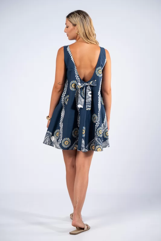 Dress Mini Lahore Navy