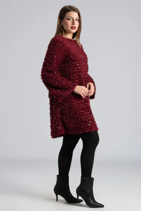 Mini Sequin Bow Dress