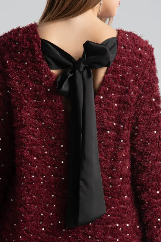 Mini Sequin Bow Dress