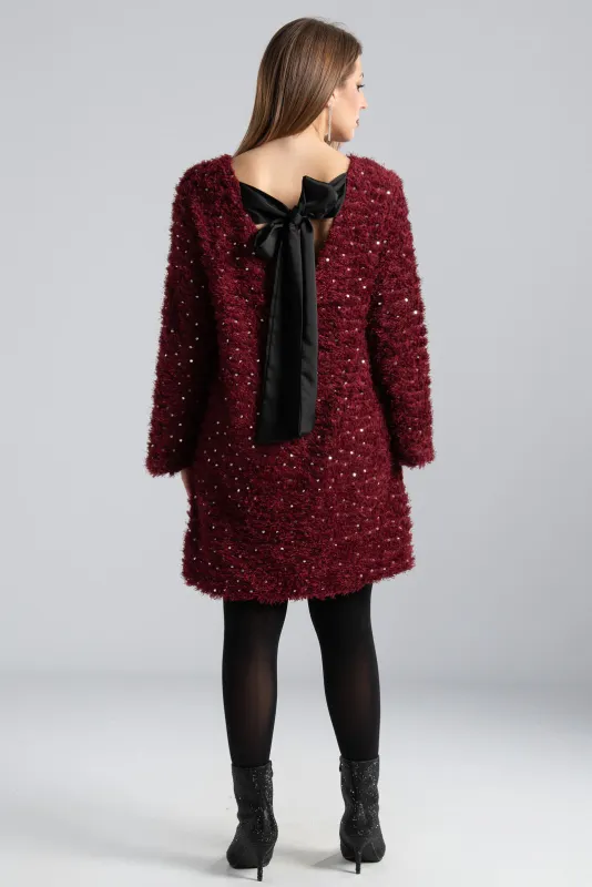 Mini Sequin Bow Dress