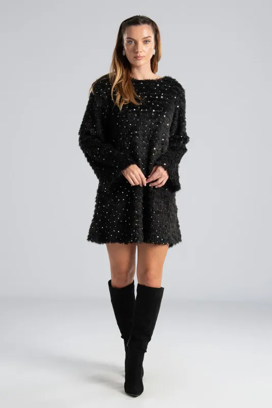 Φόρεμα Mini Sequin Bow