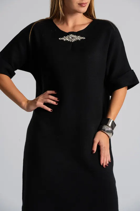 Mini Dress Strass Neckline