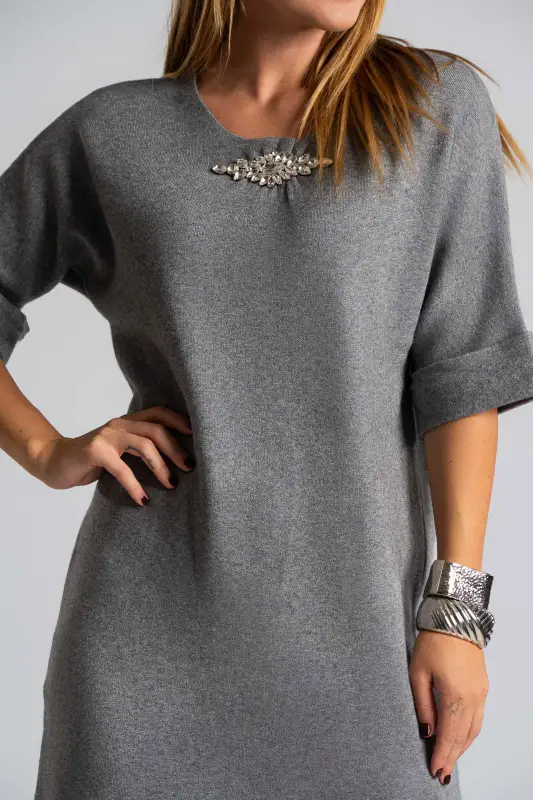 Mini Dress Strass Neckline