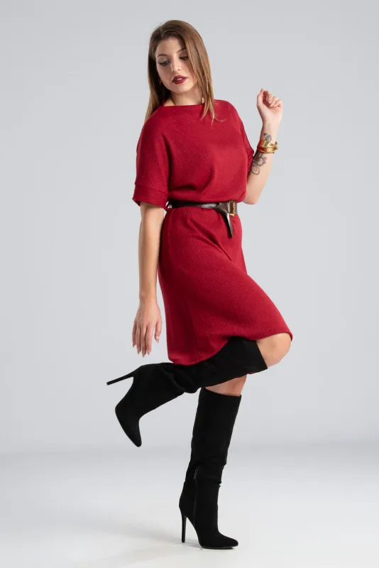 Φόρεμα Mini Χαμόγελο Λαιμόκοψη