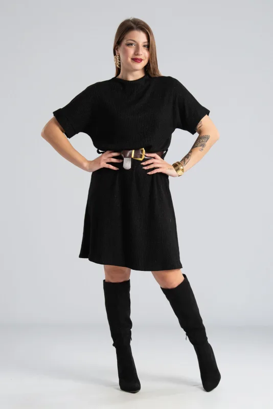 Φόρεμα Mini Χαμόγελο Λαιμόκοψη