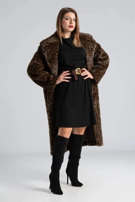 Mini Smile Neckline Dress 