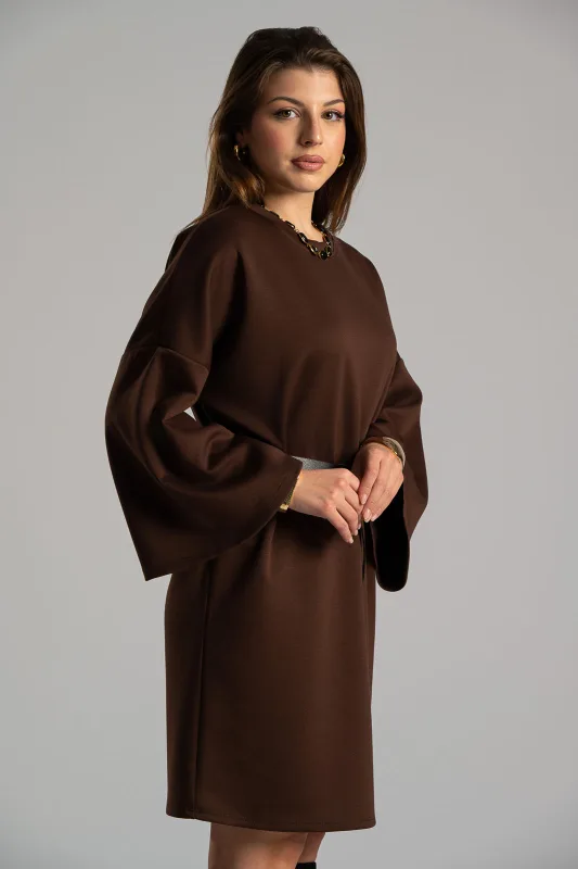 Φόρεμα Μονόχρωμο Ζώνη