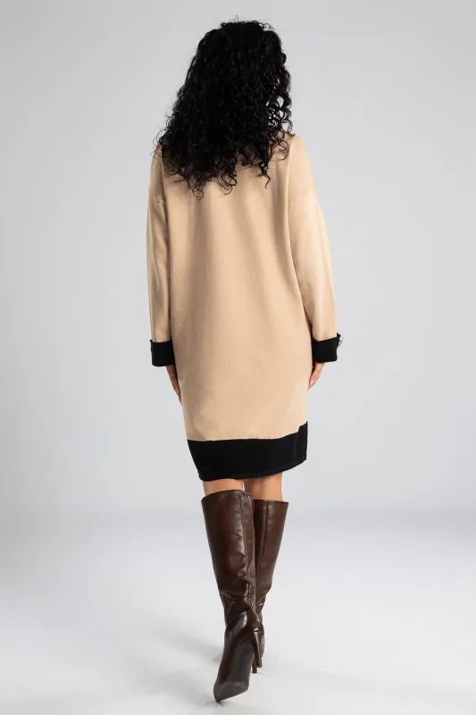 Dress Two-tone Knitted 