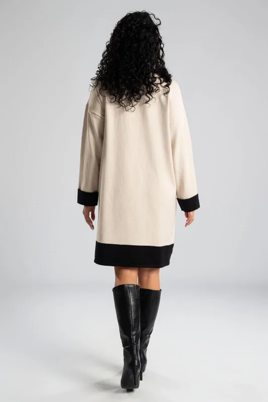 Dress Two-tone Knitted 