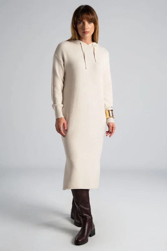 Φόρεμα Νημάτινο Κουκούλα