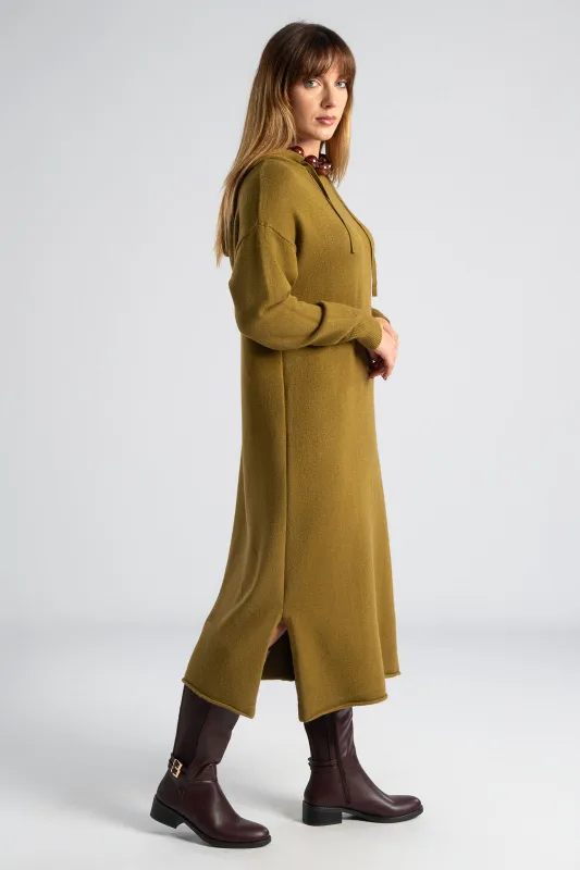 Φόρεμα Νημάτινο Κουκούλα