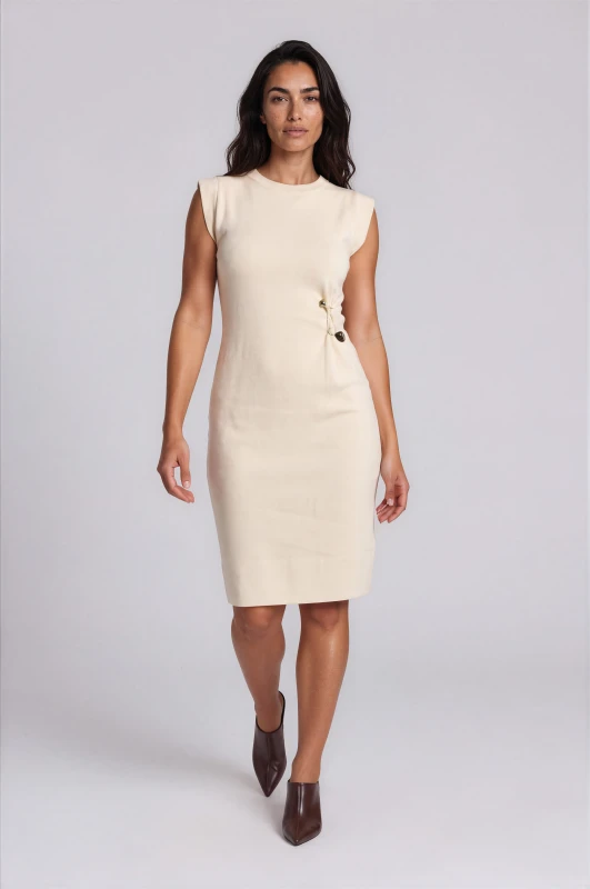 Dress Knitted With Decorative Element