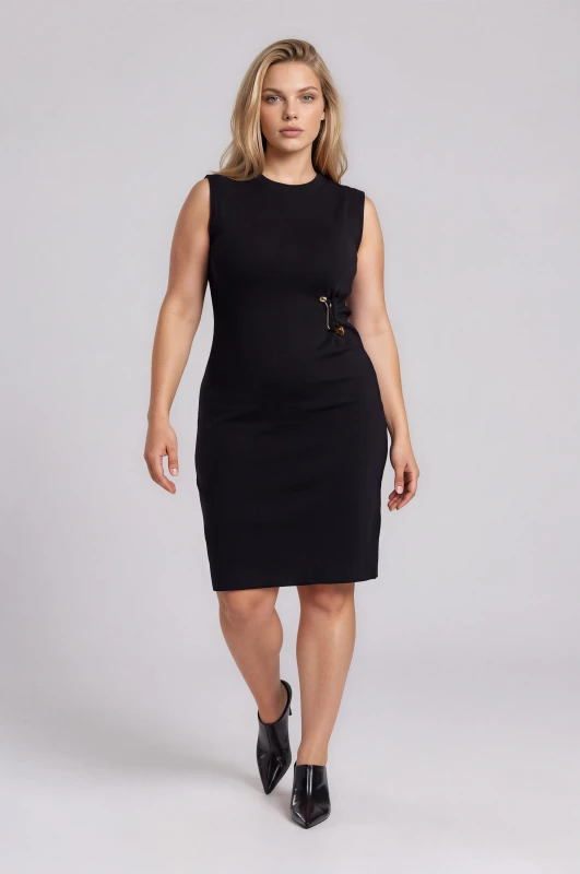 Dress Knitted With Decorative Element
