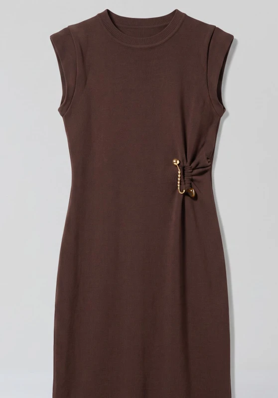 Dress Knitted With Decorative Element