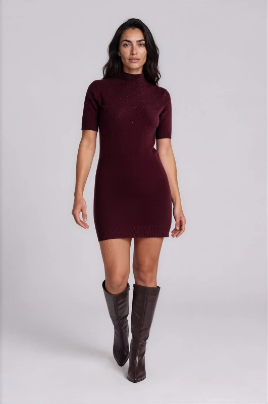 Dress Knitted With Rhinestones