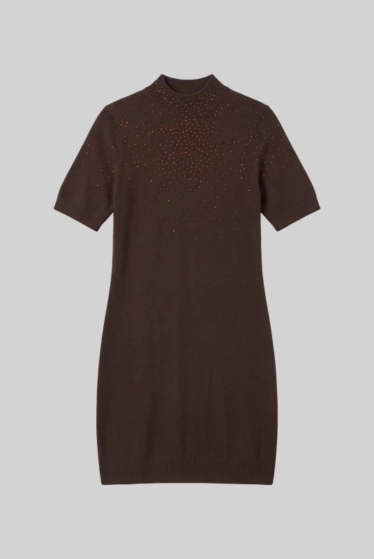 Dress Knitted With Rhinestones