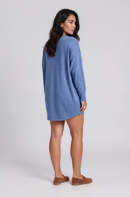 Dress Knitted Solid-Color