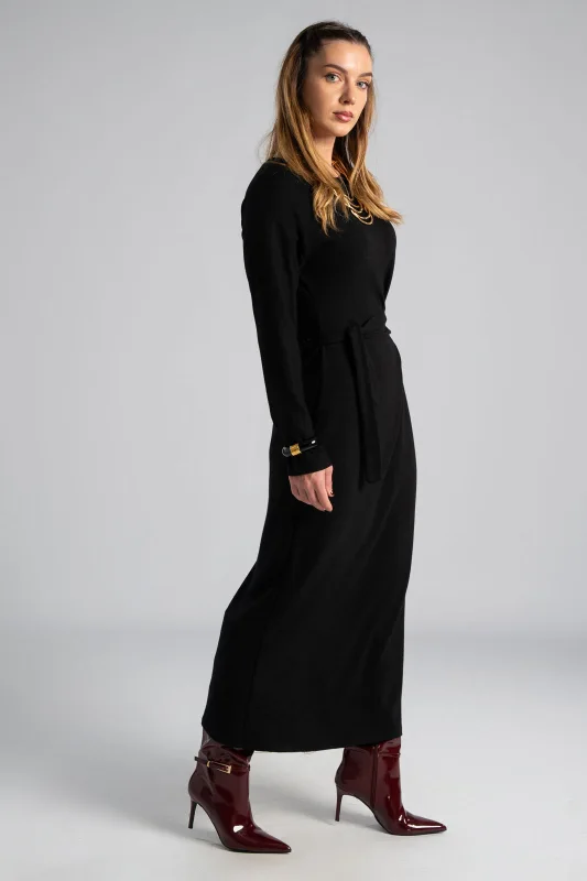 Φόρεμα Νημάτινο Πλαινό Δέσιμο