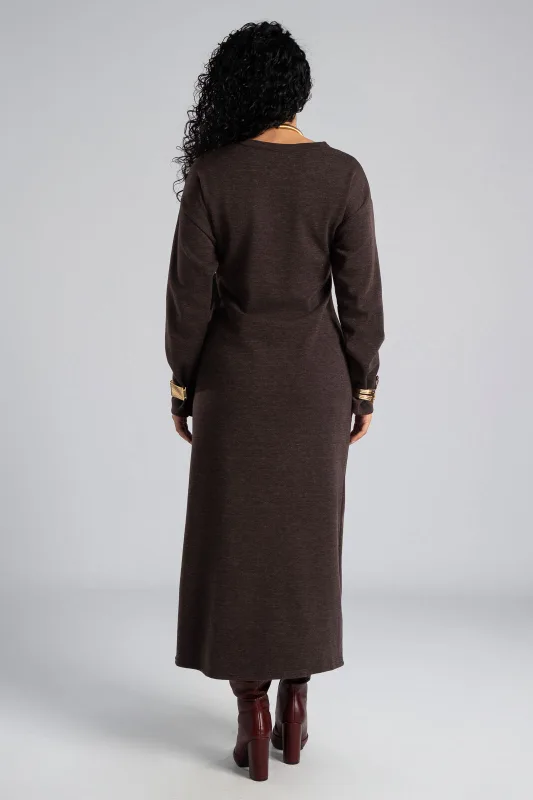 Φόρεμα Νημάτινο Πλαινό Δέσιμο