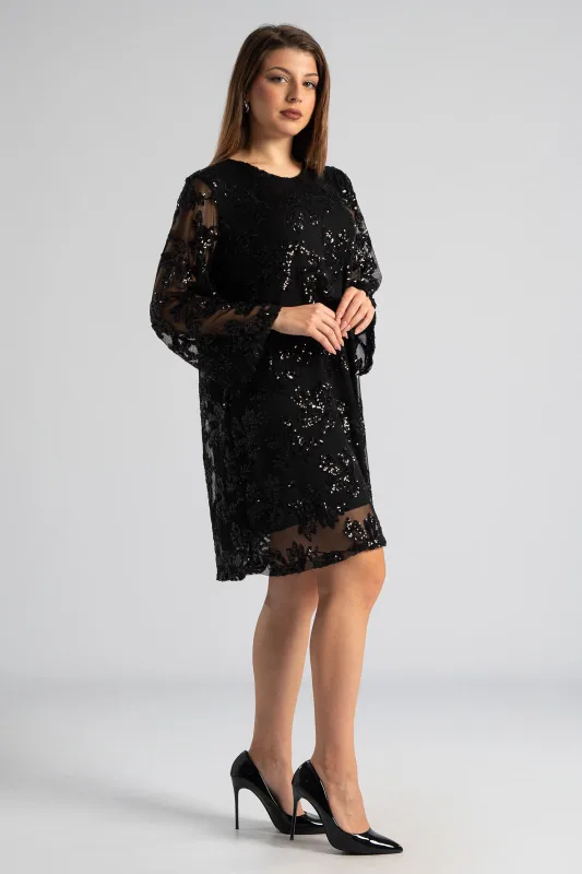 Φόρεμα Παγιέτα Φιόγκο Πλάτη