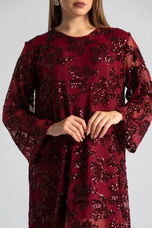 Φόρεμα Παγιέτα Φιόγκο Πλάτη